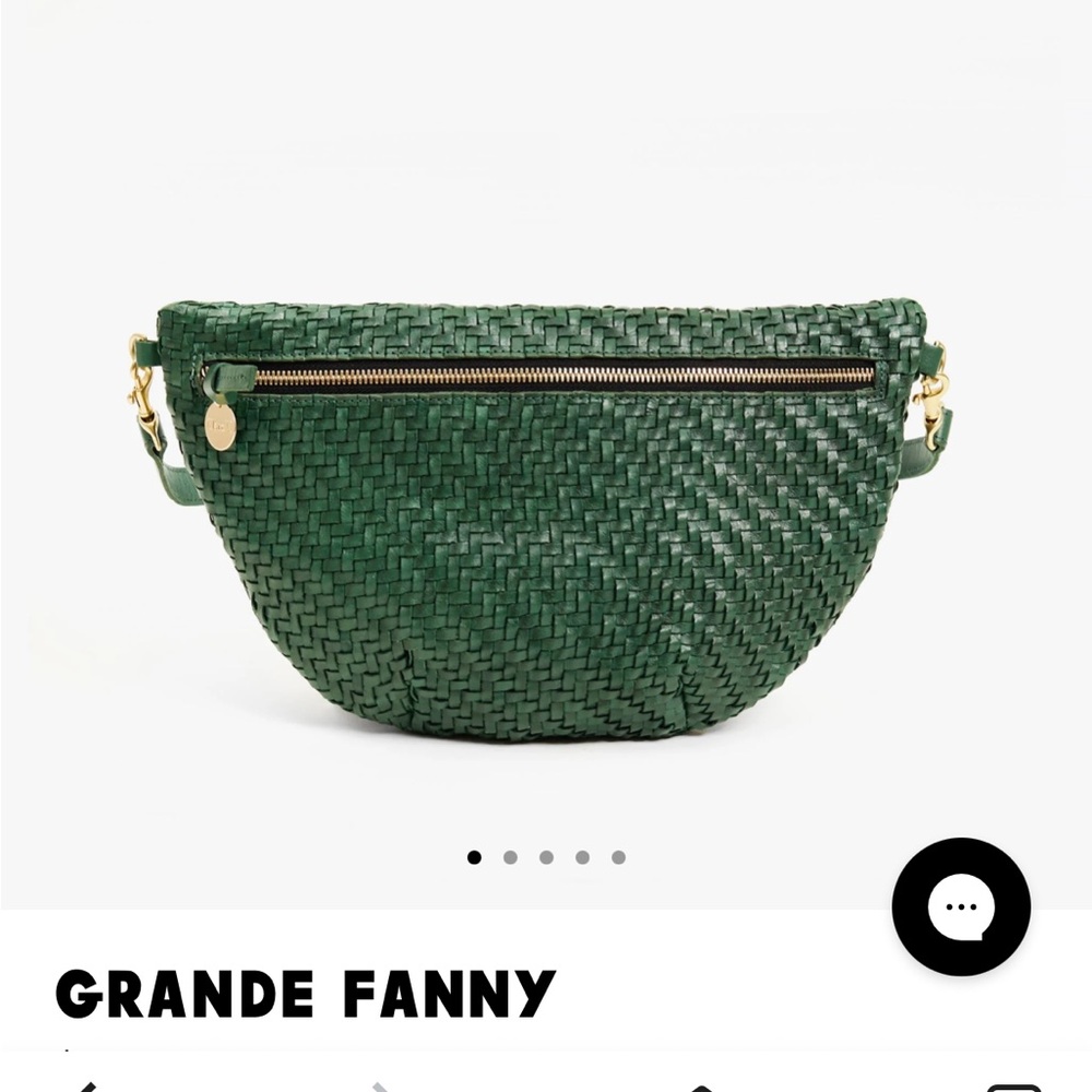 Clare V Grande Fanny Evergreen